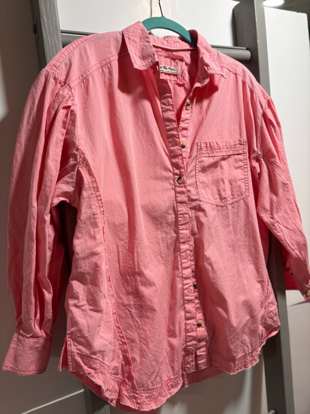 WeTheFree Womens XS top, oversized, eclectic grandpa, cottagecore, casual boho - Picture 14 of 15